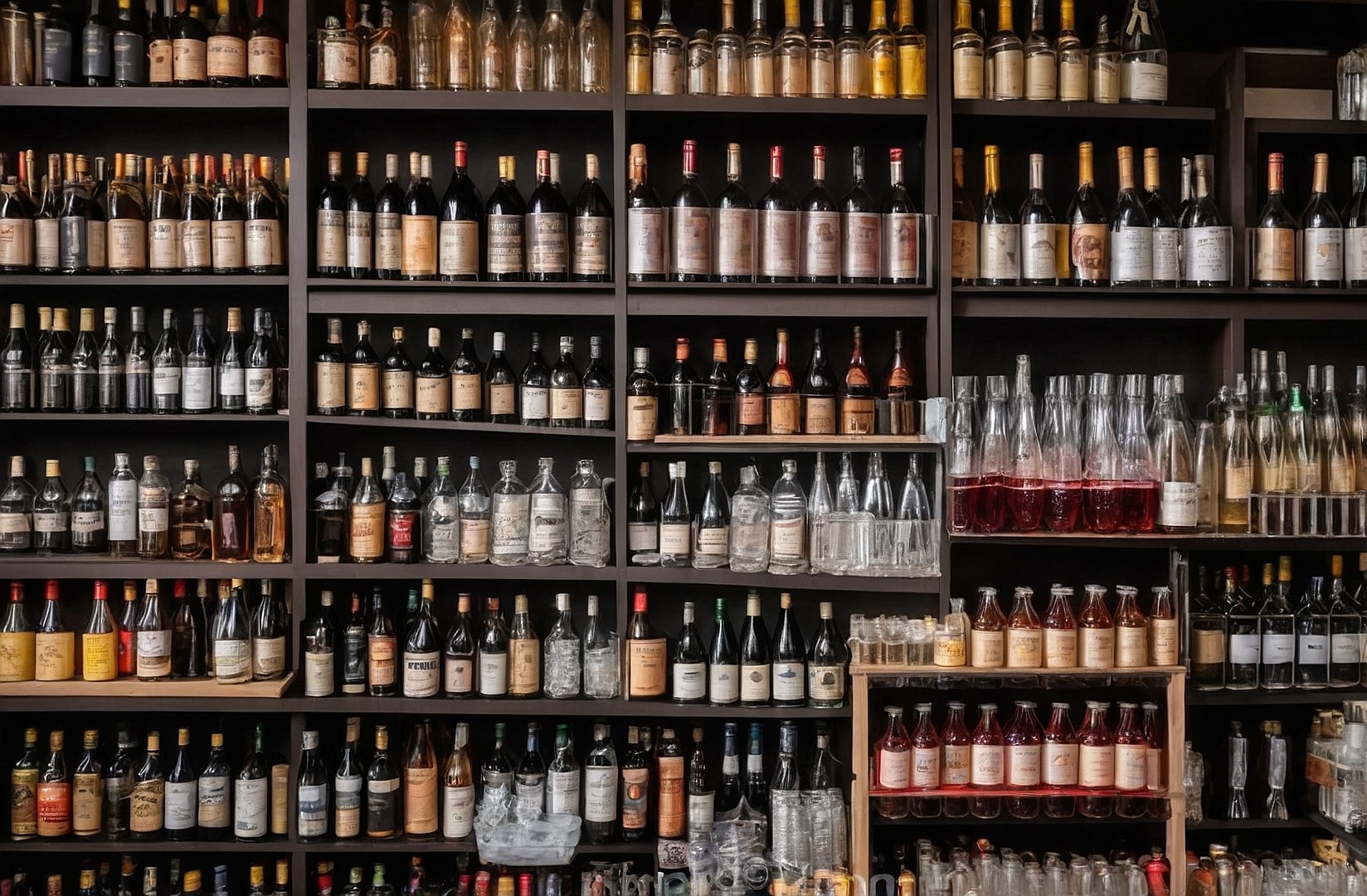 Amplio catálogo de bebidas.